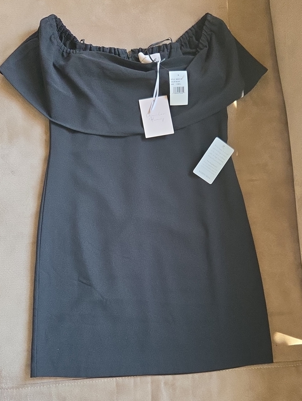 Nordstrom Black Of Shoulder Dress